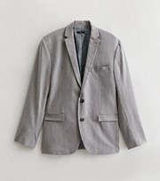 New Look Grey Marl Slim Suit Jacket